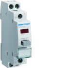 Hager - Bouton poussoir à impulsion 0O+2F 16A + voyant LED 230 - 230VAC Rouge 1 module