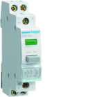 Hager - Bouton poussoir à impulsion 2O+0F 16A + voyant LED 230 - 230VAC Vert 1 module