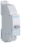 Hager - Bouton poussoir à accrochage 0O+1F 16A 1 module quickconnect passage de barre