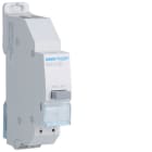 Hager - Bouton poussoir à accrochage 0O+1F 16A 1 module quickconnect passage de barre