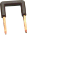 Hager - Lot de 50 cavaliers de pontage pour borne Quickconnect, marron