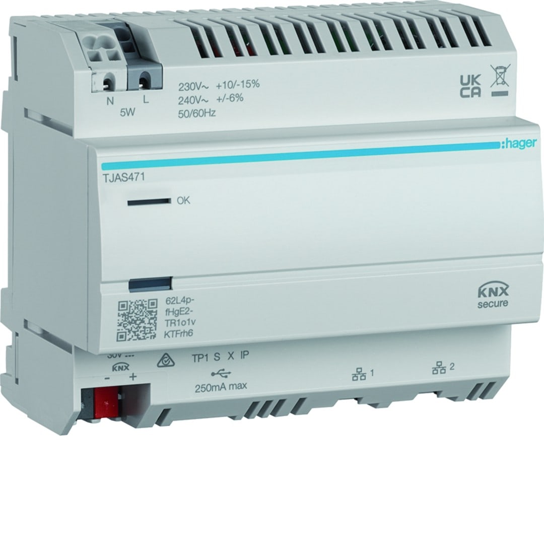 Hager - Serveur domotique KNX Secure domovea expert avec module automatisme, Matter