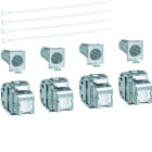 Hager - Jeu de 4 connecteurs RJ45 cat.6 pour grade 2TV