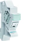 Hager - Connecteur RJ45 cat.6a + support modulaire pour grade 3TV