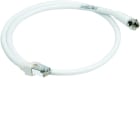 Hager - Cordon de brassage TV RJ45/fiche "F" longueur 0.60m