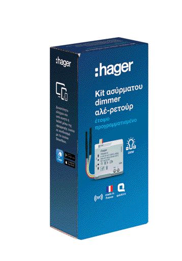 Hager - Kit va et vient variateur toutes charges KNX radio