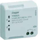 Hager - micromodule 1 sortie commande pour télérupteur et minuterie, KNX radio