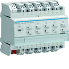 Hager - Actionneur KNX 10 sorties 16A/230V charge capacitive configuration Mode Easy/ETS