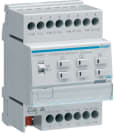 Hager - Actionneur KNX 6 sorties chauffage TRIAC configuration en mode Easy et ETS
