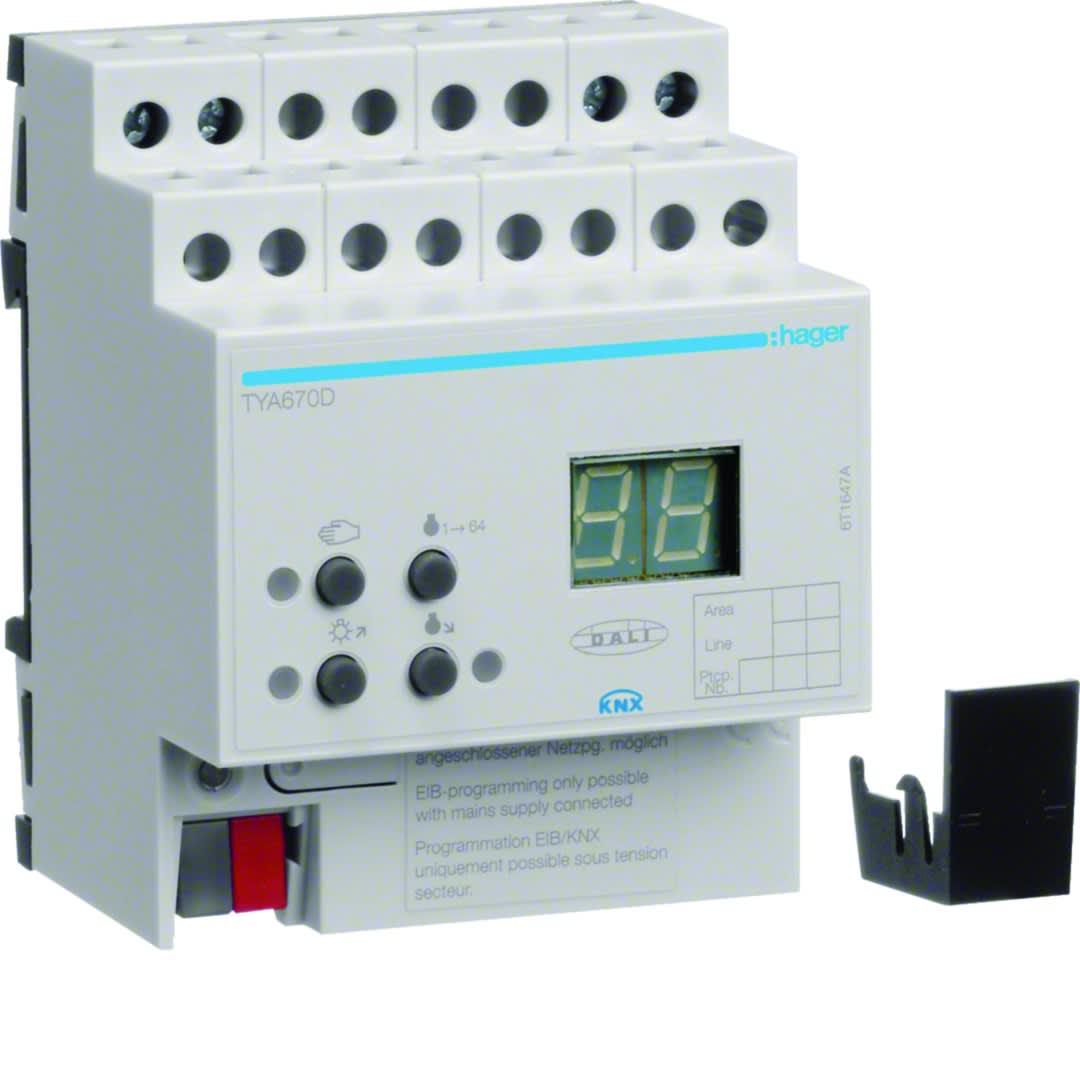 Hager - Passerelle KNX/EIB-DALI, 4 modules