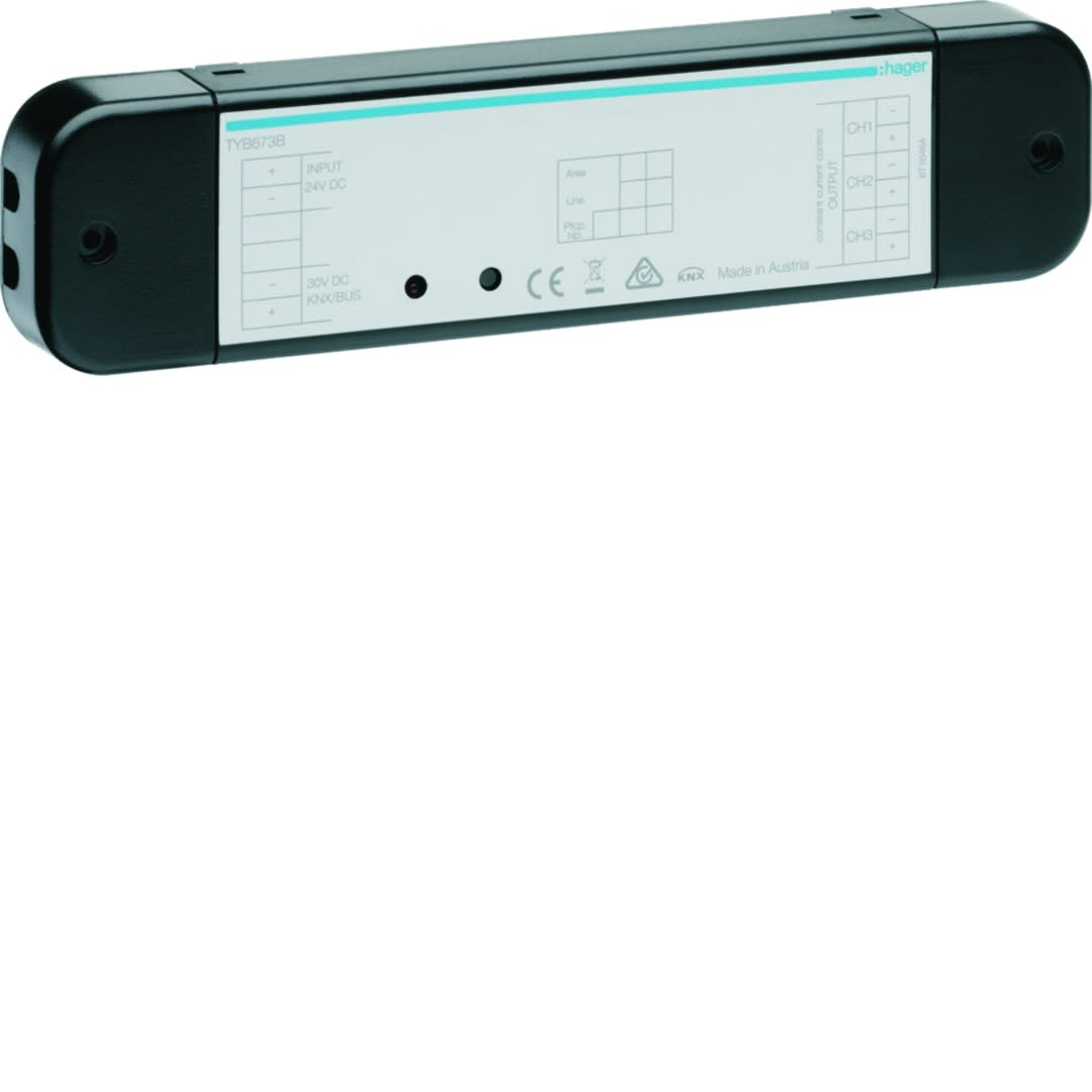 Hager - Controleur LED KNX 3 canaux courant continu