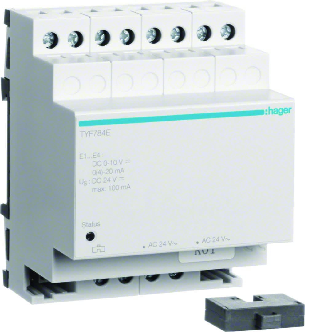 Hager - Module d'extension 4 entrées analogiques KNX