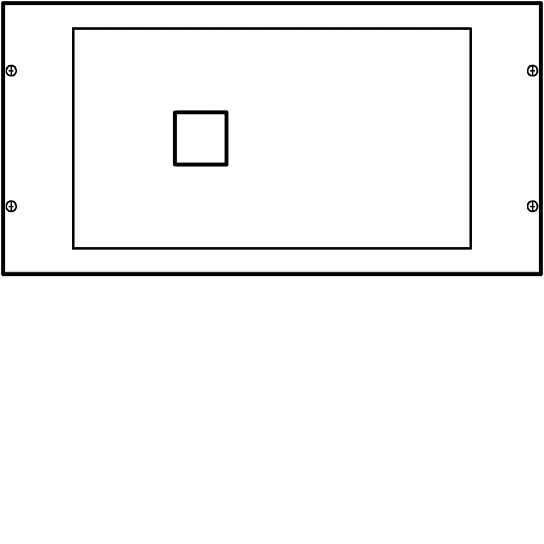 Hager - Kit interrupteur à coupure apparente HA160 commande directe débrochable 300x600