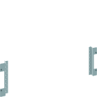 Hager - Montants fonctionnels avant hauteur 200mm pour cellule quadro evo