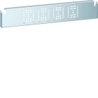 Hager - Étagère de support de jeu de barres en aluminium Quadro.System 160-630A L700 mm