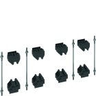 Hager - Kit pour jeu de barres, quadro.evo 4x(1 barre de 10mm)