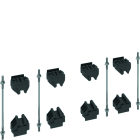 Hager - Kit pour jeu de barres, quadro.evo 4x(1 barre de 10mm)