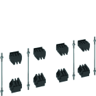 Hager - Kit pour jeu de barres, quadro.evo 4x(2 barres de 5mm)