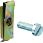 Hager - Ecrous-clips et vis M5 pour platine perforée (25 pièces) quadro et beha-set