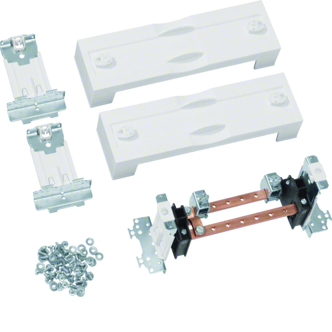 Hager - Jeu de 2 plastrons pleins avec bornier de terre 75x250mm pour univers