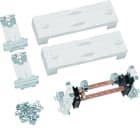 Hager - Jeu de 2 plastrons pleins avec bornier de terre 75x250mm pour univers