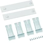 Hager - Jeu de 2 plastrons pleins 50x250mm pour univers