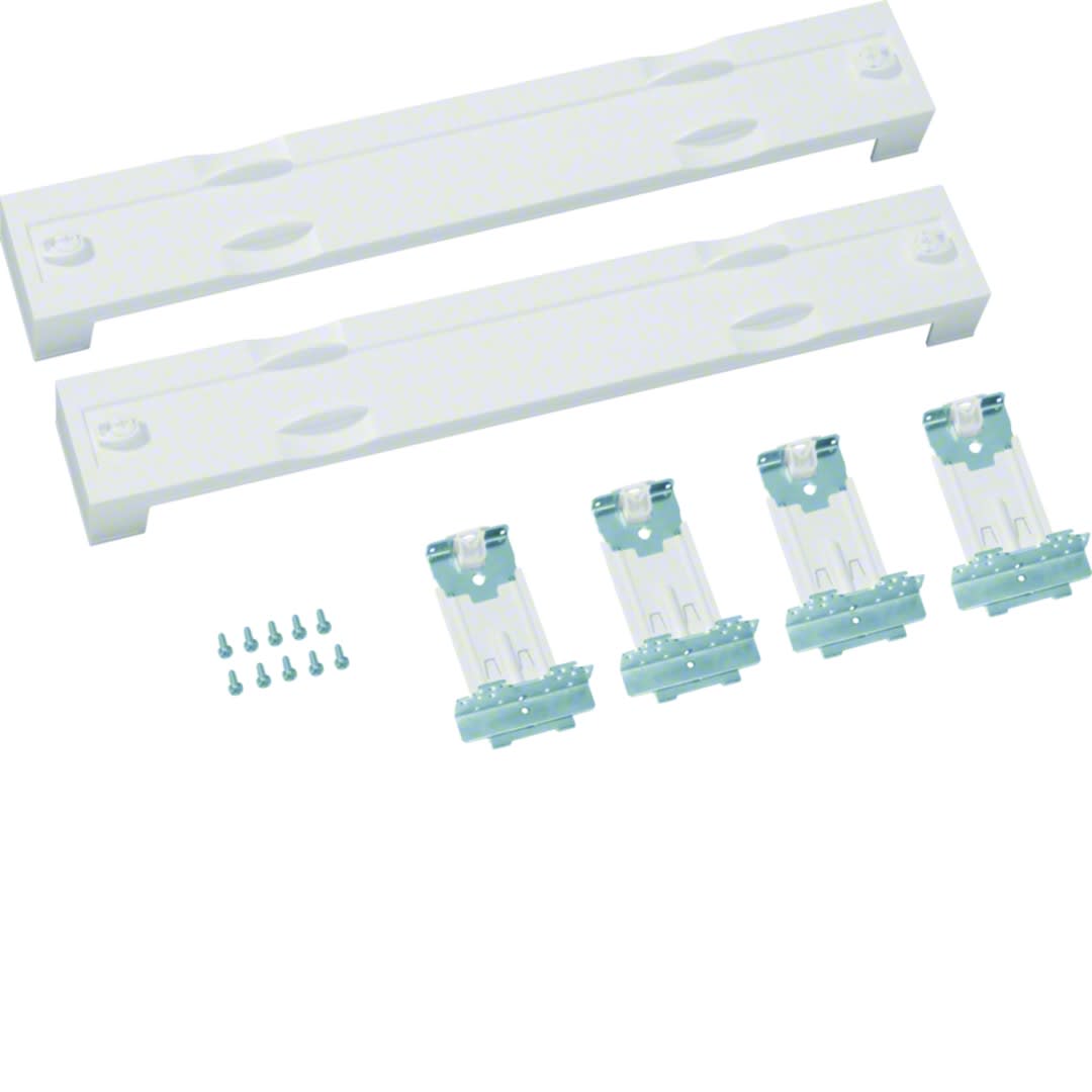 Hager - Jeu de 2 plastrons pleins avec bornier de terre 75x500mm pour univers