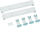 Hager - Jeu de 2 plastrons pleins avec bornier de terre 75x500mm pour univers