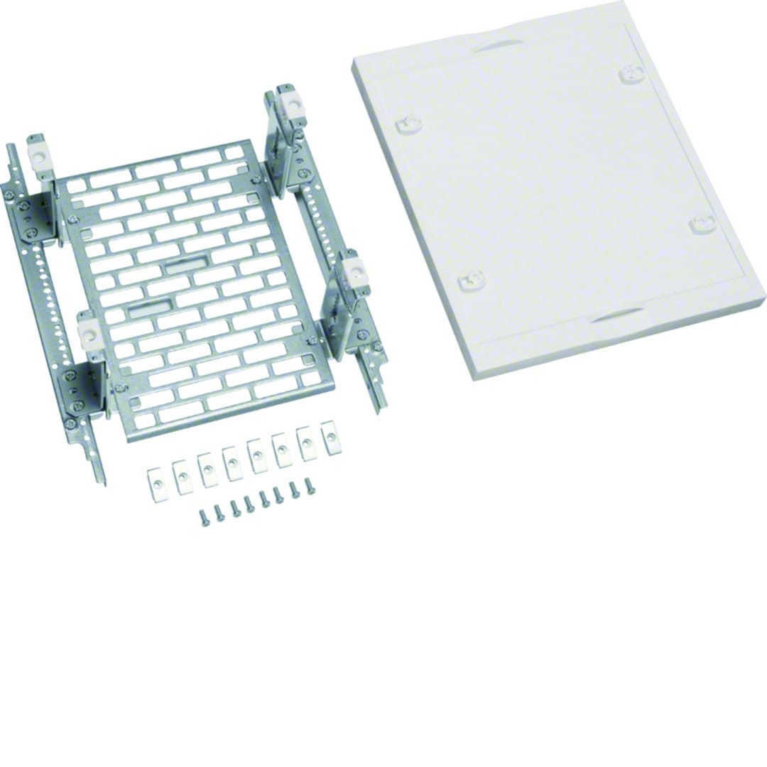 Hager - Unité équipement Univers l165 h300 1travée p app spéciaux platine perforée