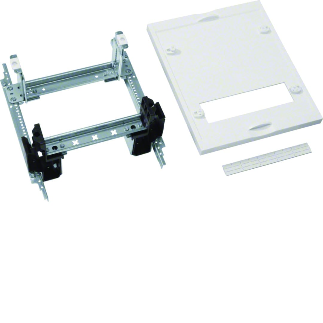 Hager - Unité d'équipement modulaire 10 modules et rail bornier 300x250mm pour univers