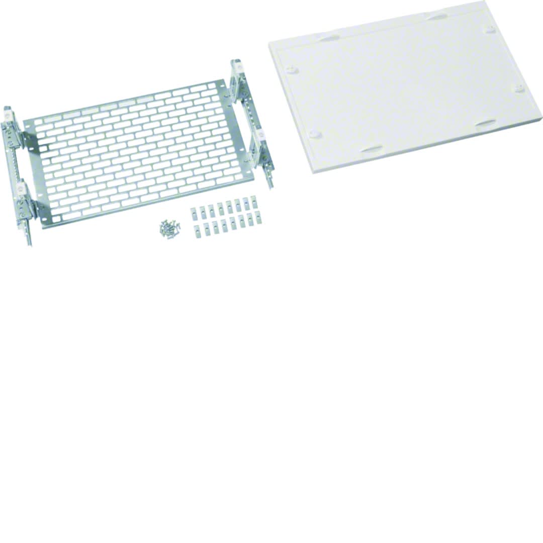 Hager - Unité équipement vega D-univers l500 h300 app spéciaux platine perforée règlable