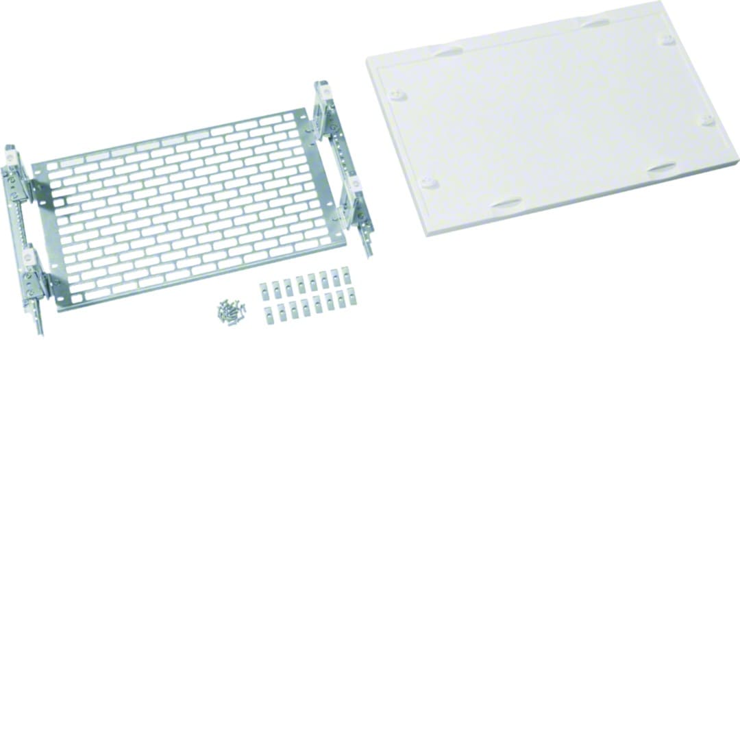 Hager - Unité équipement Vega D-Univers l500 h300 app spéciaux platine perforée règlable