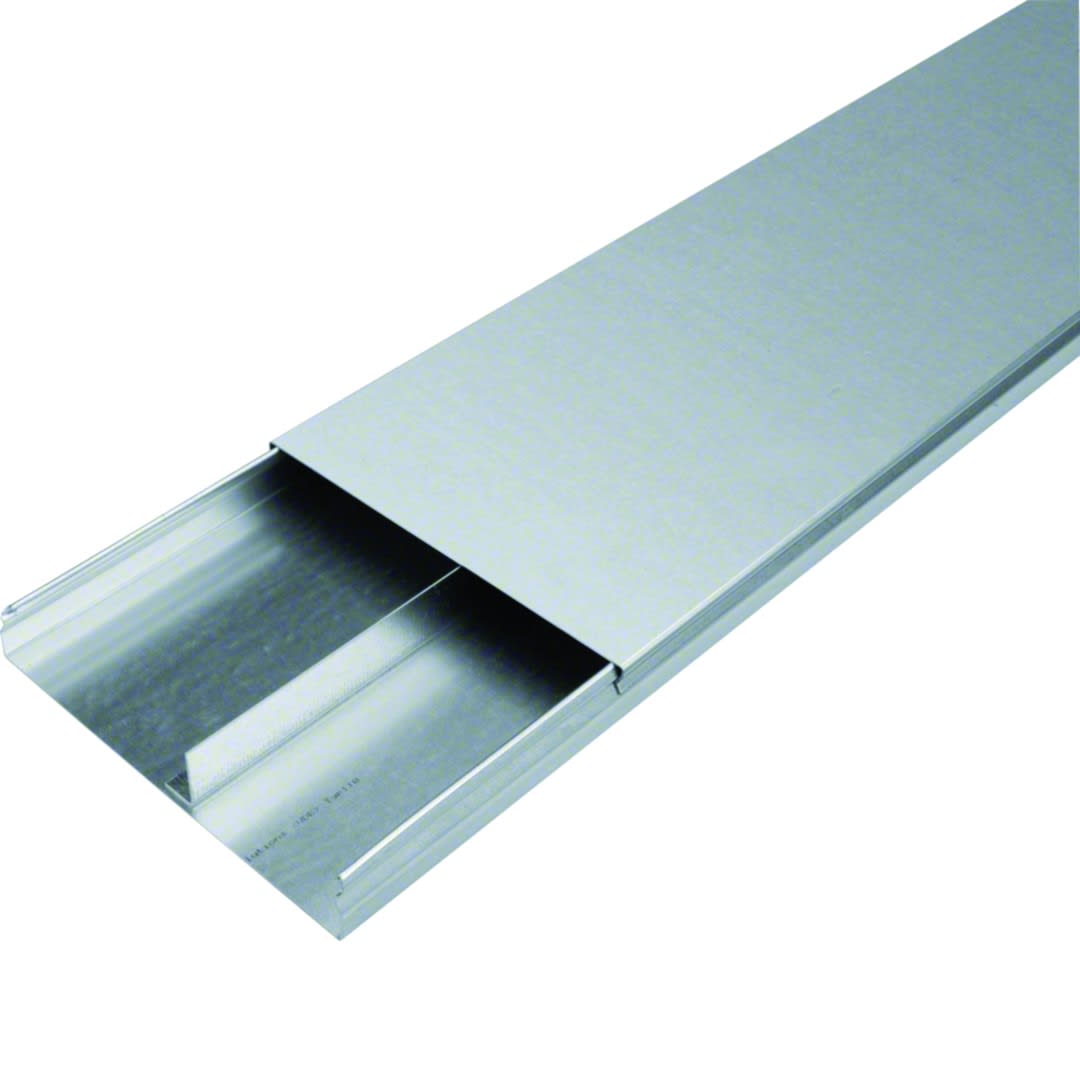 Hager - Goulotte acier 2 compartiments 38x240mm pour sol béton