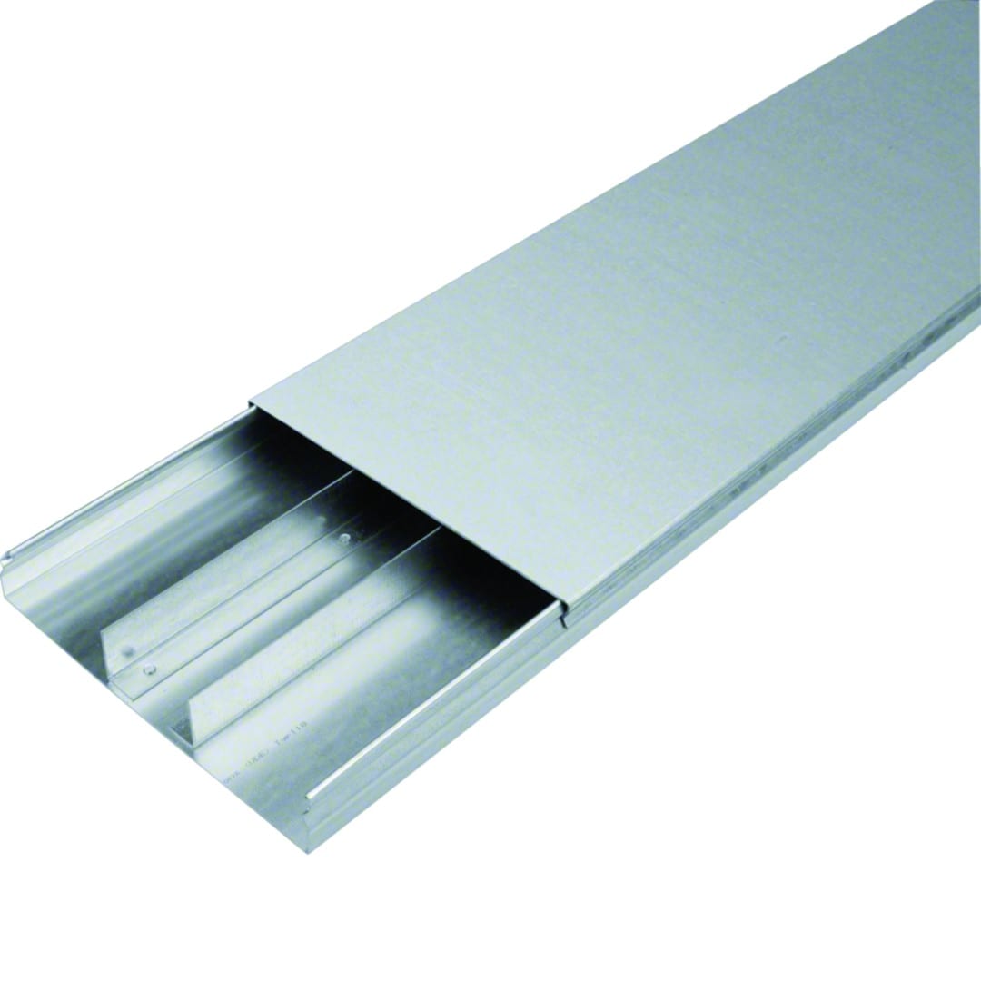 Hager - Goulotte acier 3 compartiments 38x240mm pour sol béton