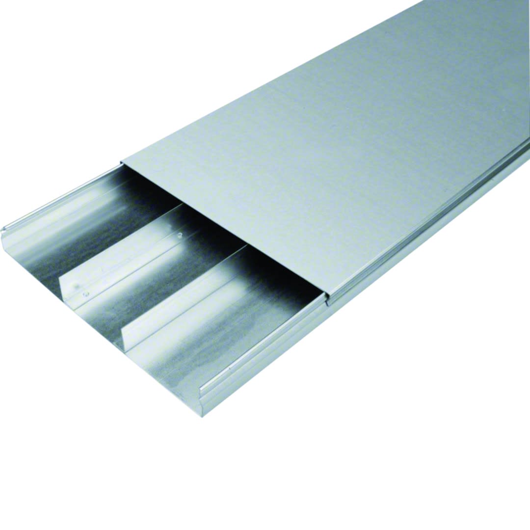 Hager - Goulotte acier 3 compartiments 38x340mm pour sol béton