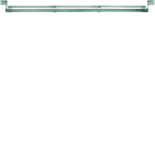 Hager - Traverse support pour univers N-T 12x2mm 2travées 500mm clip sur montant armoire