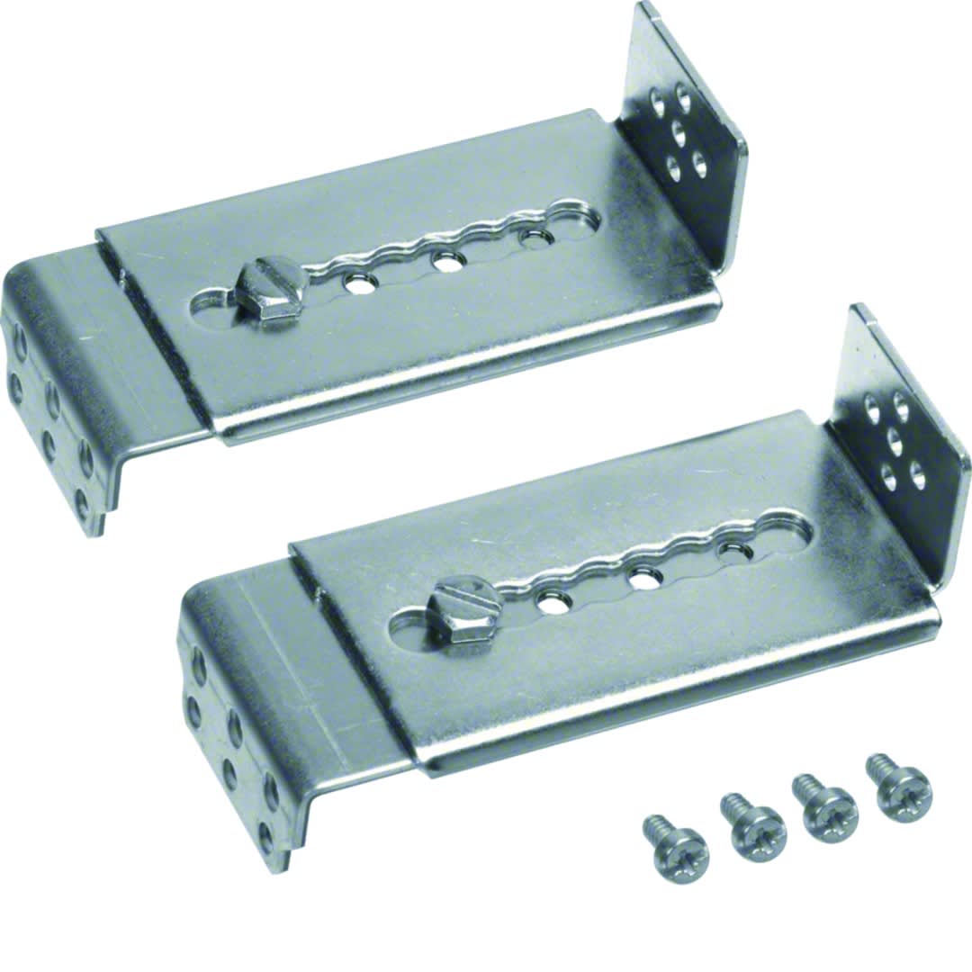 Hager - Jeu 4 équerres Univers, profondeur 205mm pour platine perforée