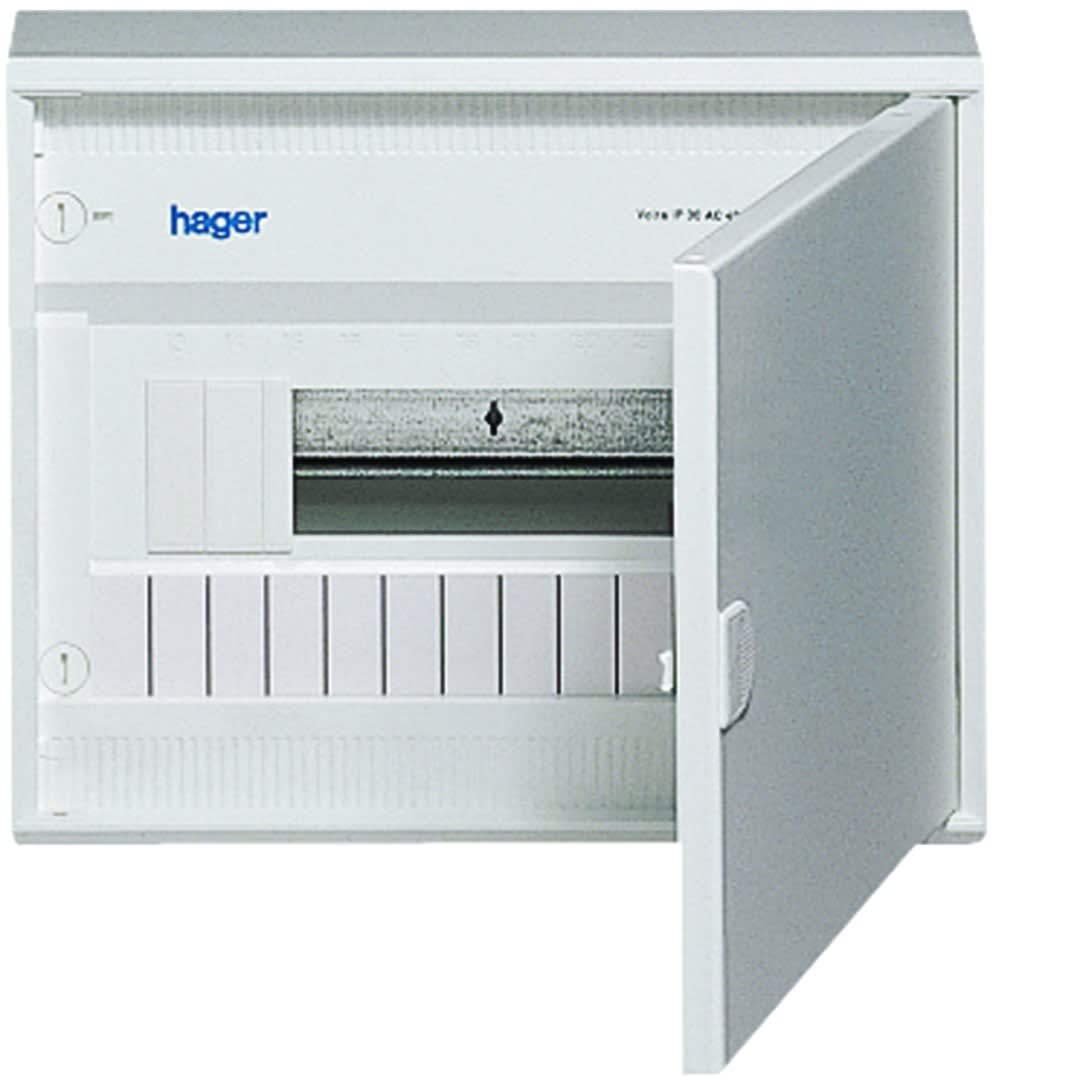 Hager - Coffret de distribution volta, 1 rangées 12 modules 245x305x96,50mm