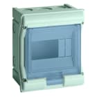 Hager - Coffret de distribution étanche vector IP55, 1 rangée 4+2 modules 190x165x113mm