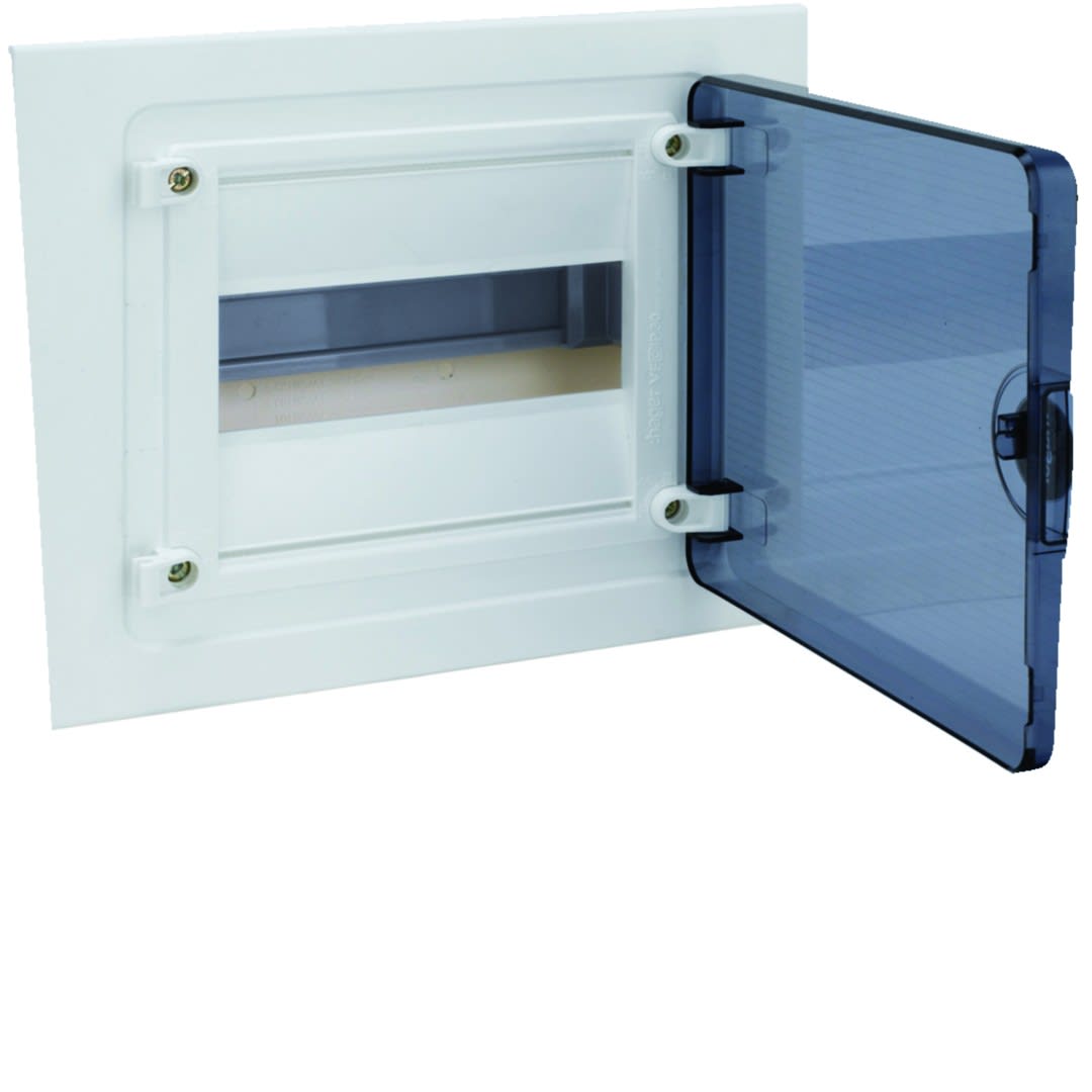 Hager - Coffret encastré 8 M porte transp.