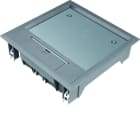 Hager - Boîte de sol carrée 12 modules revêtement 12mm max Gris