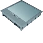 Hager - Boîte de sol carrée 24 modules revêtement 5mm max Gris