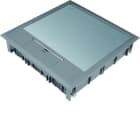 Hager - Boîte de sol carrée 24 modules diam 325mm encastrement diam 306mm grise