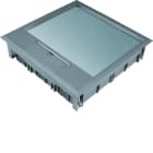 Hager - Boîte de sol carrée 24 modules revêtement 12mm max Gris