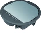 Hager - Boîte de sol ronde 24 modules diam 325mm encastrement diam 306mm noire