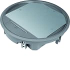 Hager - Boîte de sol ronde 24 modules revêtement 12mm max Gris