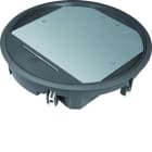 Hager - Boîte de sol ronde 24 modules revêtement 12mm max Noir