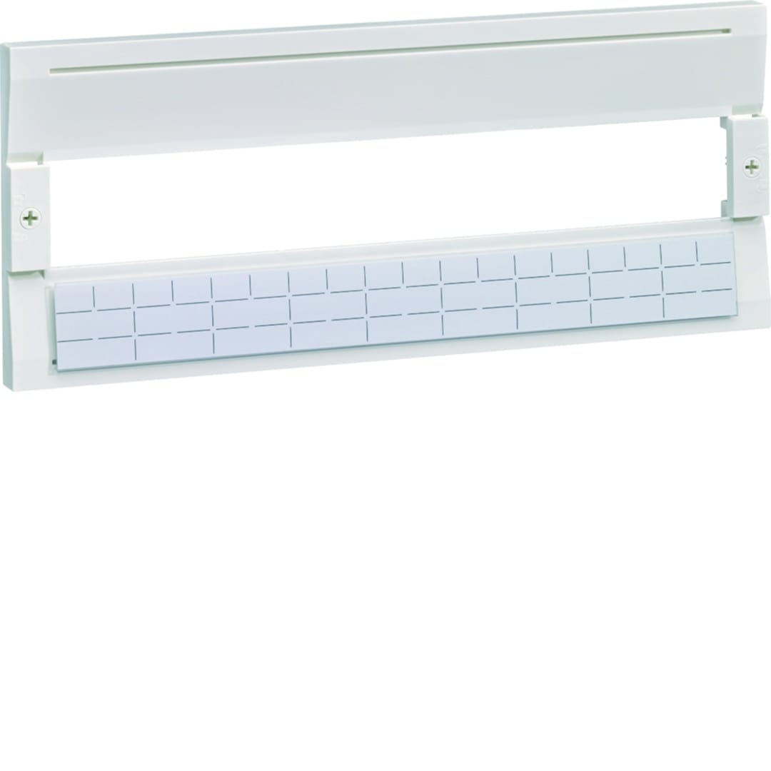 Hager - Plastron modualire pour coffret vega 18 modules hauteur 1 rangée