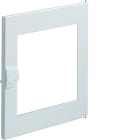 Hager - Porte transparente Volta 2 - 1 rangée pour coffret VU12ND PVC poignée intégrée