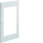 Hager - Porte transparente Volta 2 - 2 rangées pour coffret VU24ND PVC poignée intégrée